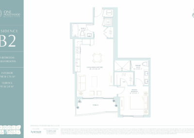 One Hollywood Residences Floor Plan, Residence B2